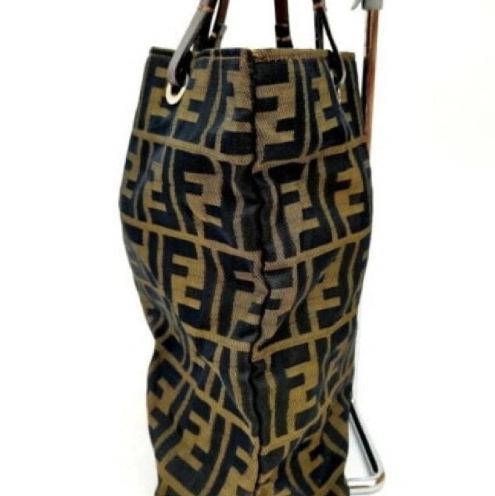 Vintage Fendi Mini Zucca Tote, Brown - Picture 3 of 12